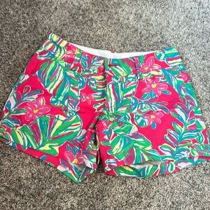 Lilly Pulitzer Pomegrante Jungle Callahan Shorts